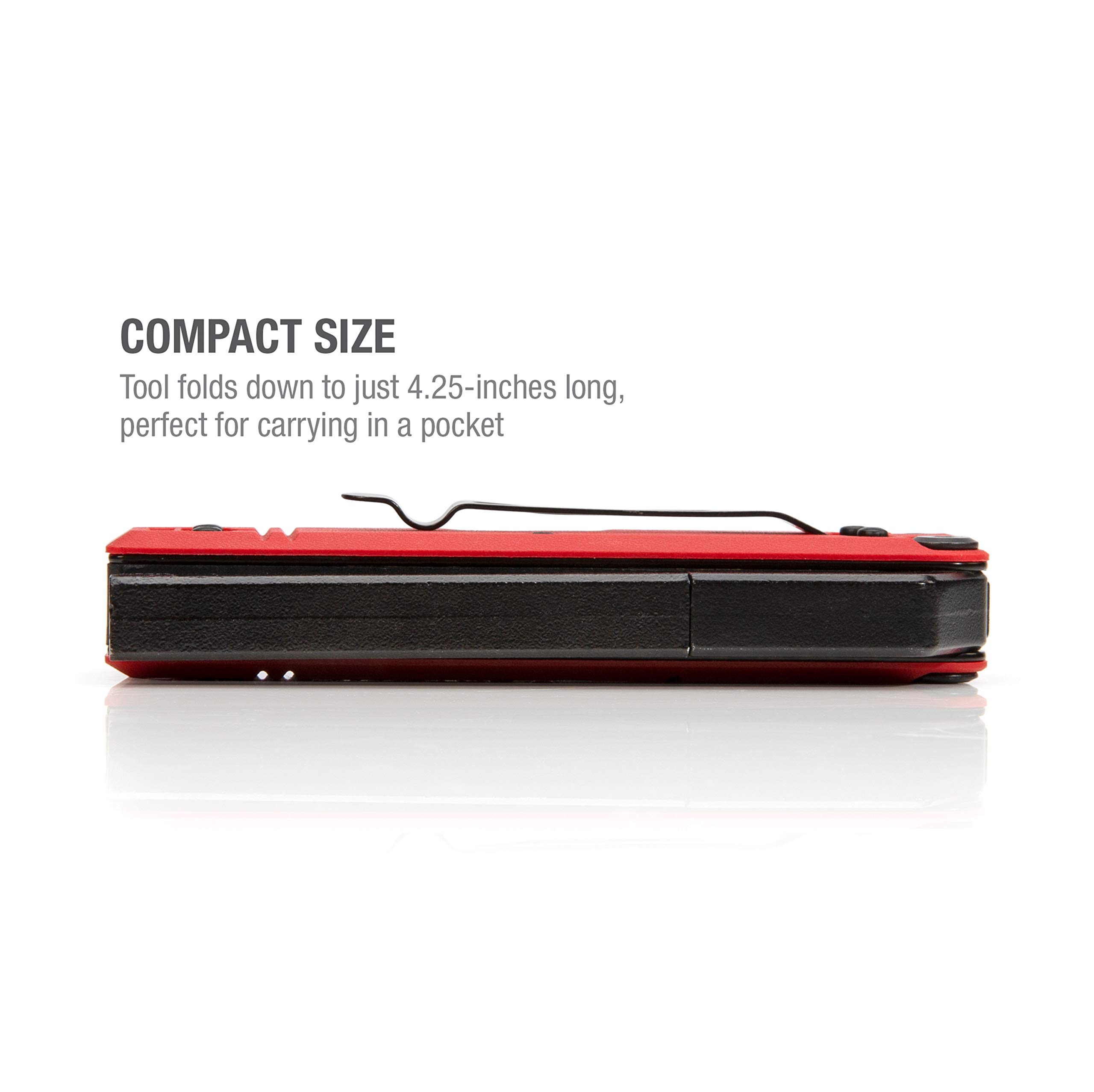 Steelman 10-In-1 Multi-Tip Folding Magnetic Pocket Screwdriver with Carrying Clip and Bottle Opener, Includes 3/16" and 1/4" Slotted, PH1, PH2, T15, T20, S1 and S2 Bits - Image 6