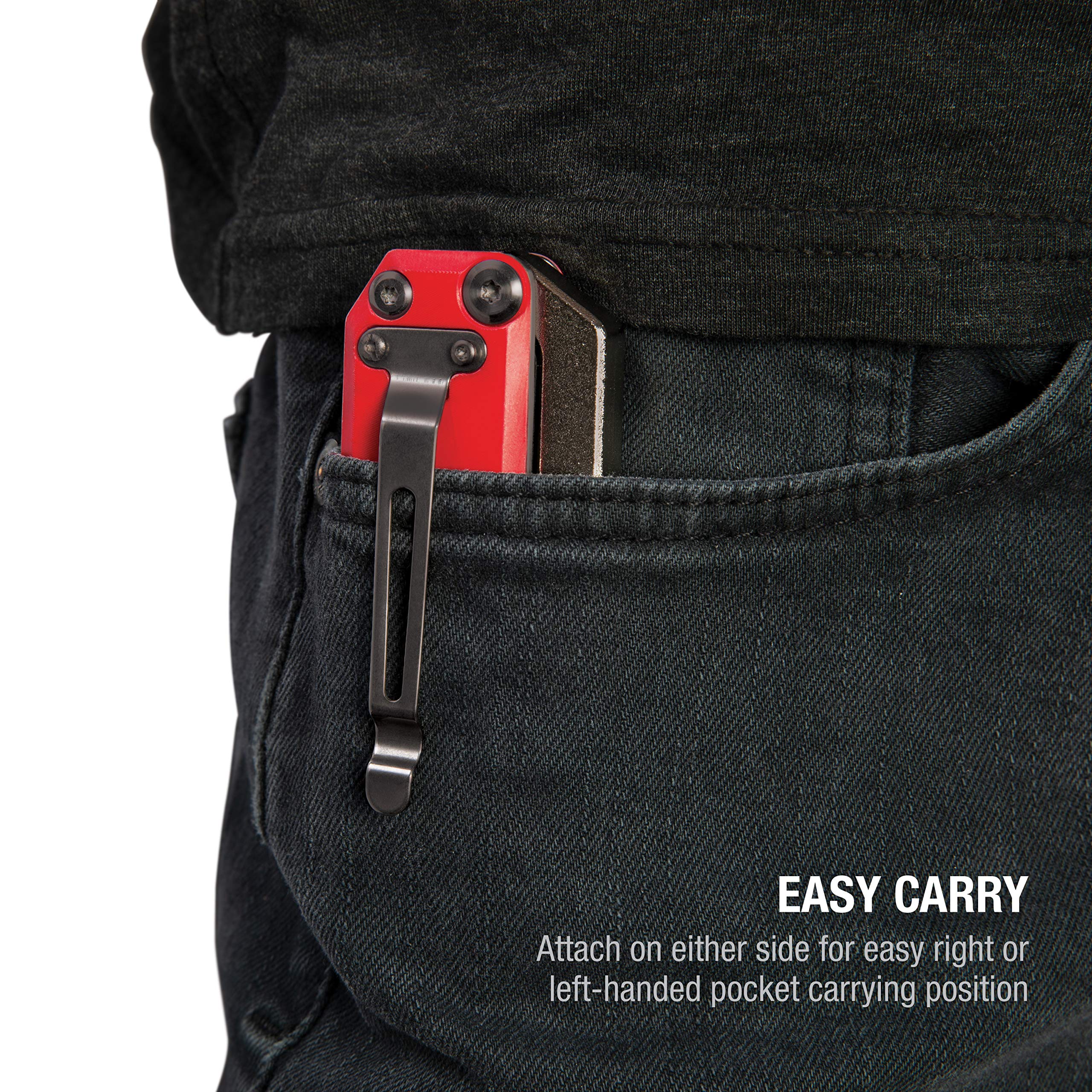 Steelman 10-In-1 Multi-Tip Folding Magnetic Pocket Screwdriver with Carrying Clip and Bottle Opener, Includes 3/16" and 1/4" Slotted, PH1, PH2, T15, T20, S1 and S2 Bits - Image 8