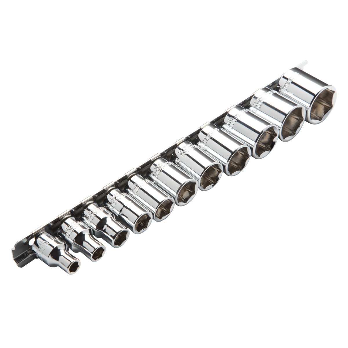Steelman 11-Piece SAE Socket Set, 3/8-inch Drive, 6-Point, Chrome - Image 3