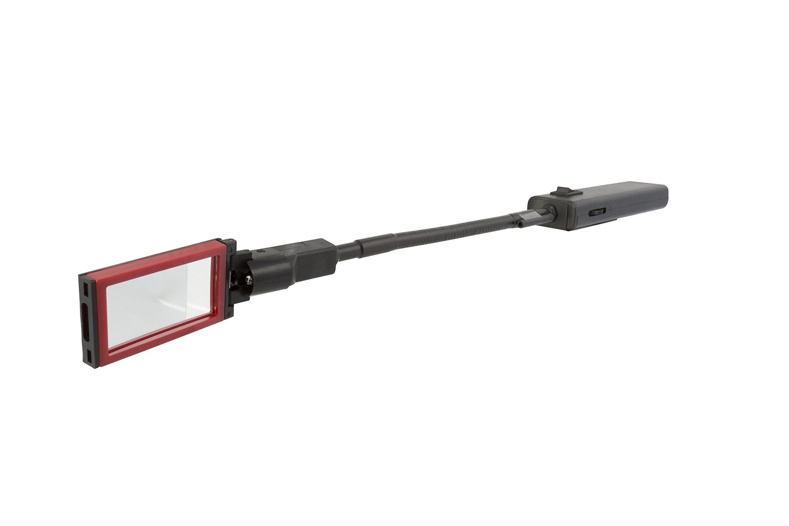 Steelman 18-inch Lighted Inspection Mirror Tool, Flexible Shaft with Thumb Controls, Magnified Adjustable Mirror - Image 3