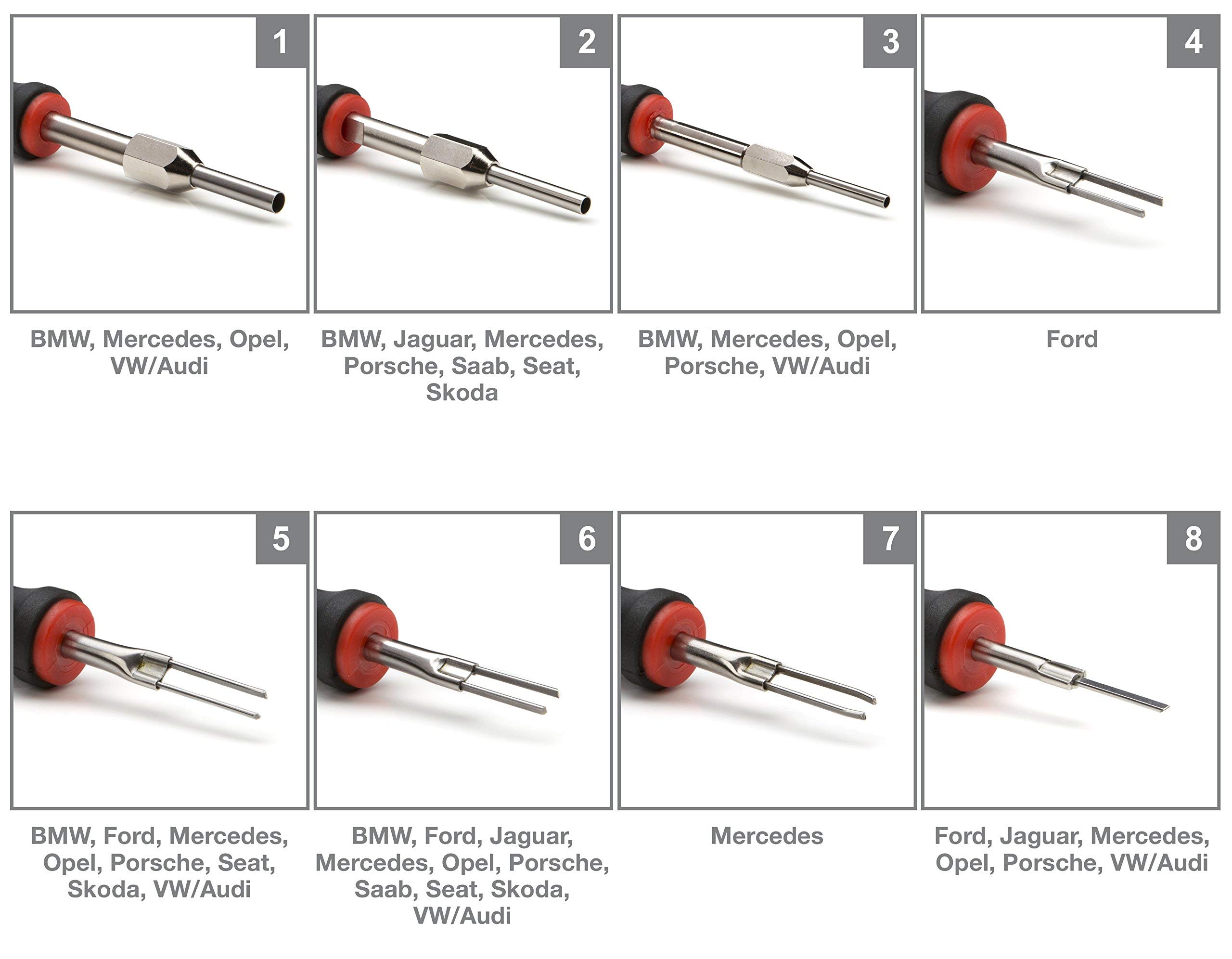 Steelman 23-Piece Universal Terminal Tool Kit for Auto Technicians, Safely Remove Wires from Terminal Block Without Damage, Variety of Blade Styles - Image 6