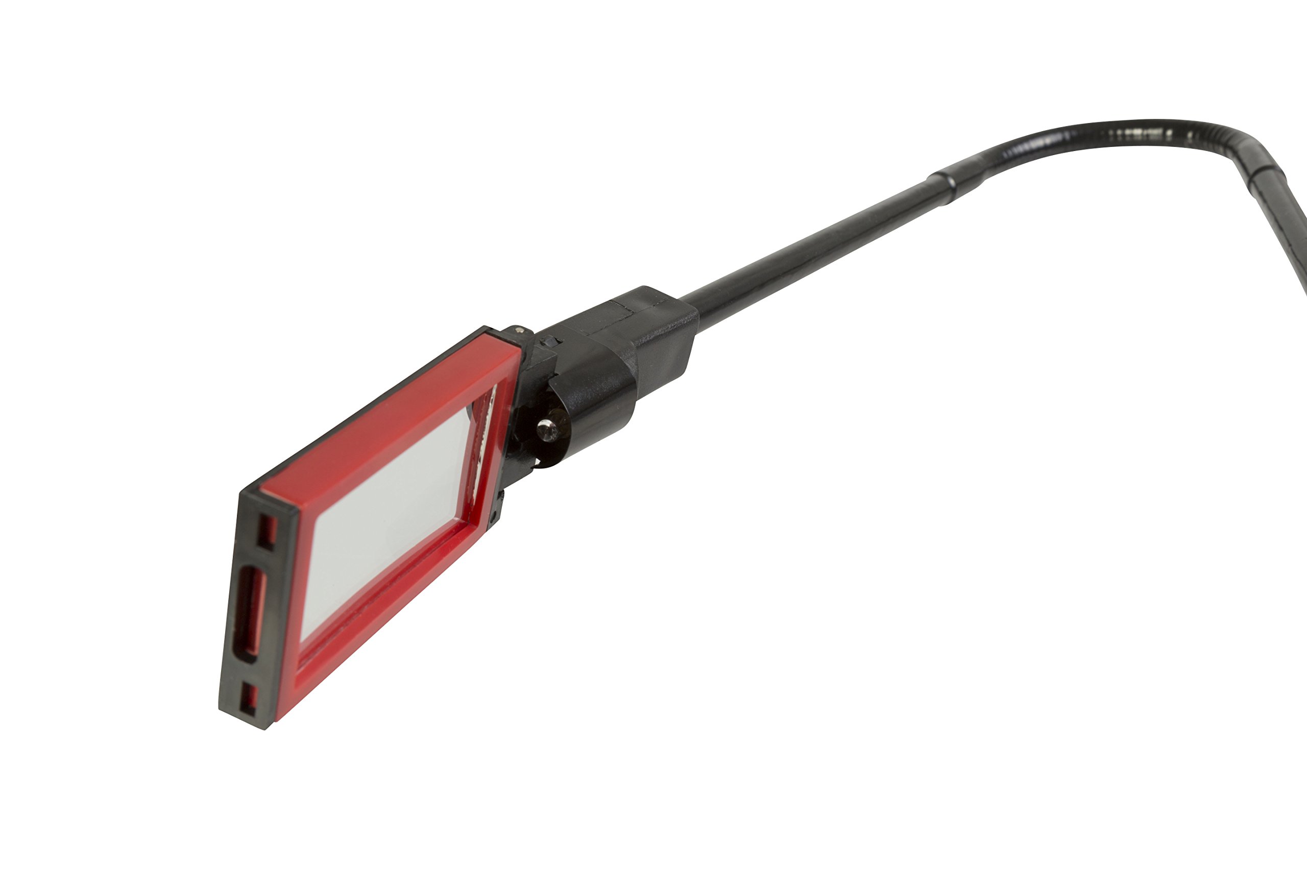 Steelman 42-inch Lighted Inspection Mirror Tool, Flexible Shaft with Thumb Controls, Magnified Adjustable Mirror - Image 4