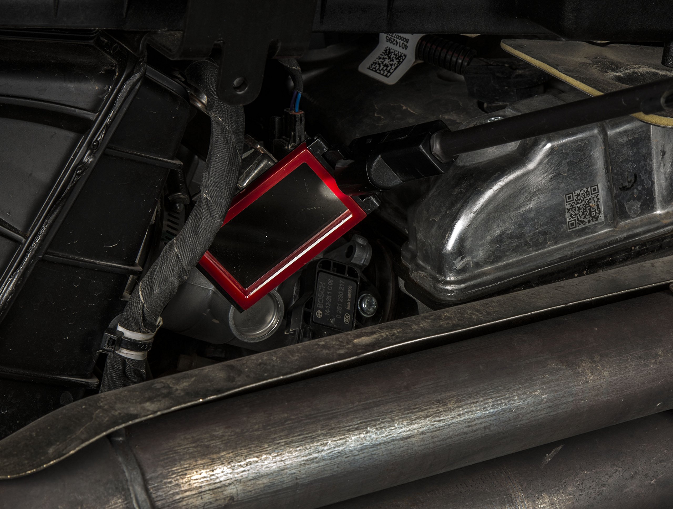 Steelman 42-inch Lighted Inspection Mirror Tool, Flexible Shaft with Thumb Controls, Magnified Adjustable Mirror - Image 5