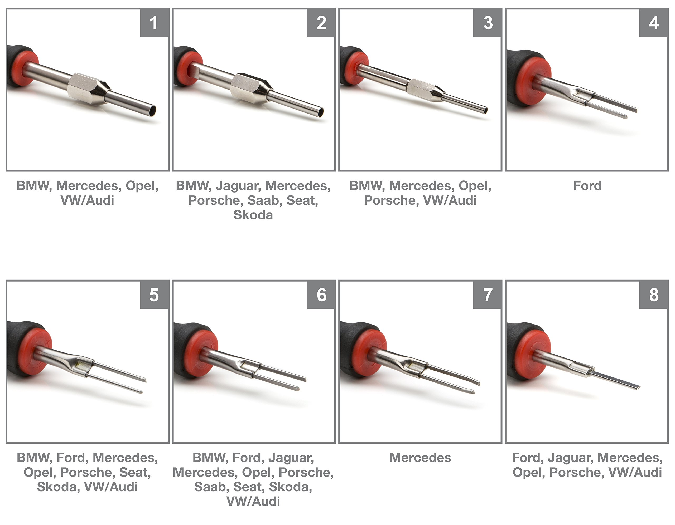 Steelman 1.60mm x 20.00mm Flat Twin Blade Automotive Terminal Tool for Removing Automotive Electrical Wires from Terminal Blocks, Non-Magnetic, Comfortable Grip - Image 4