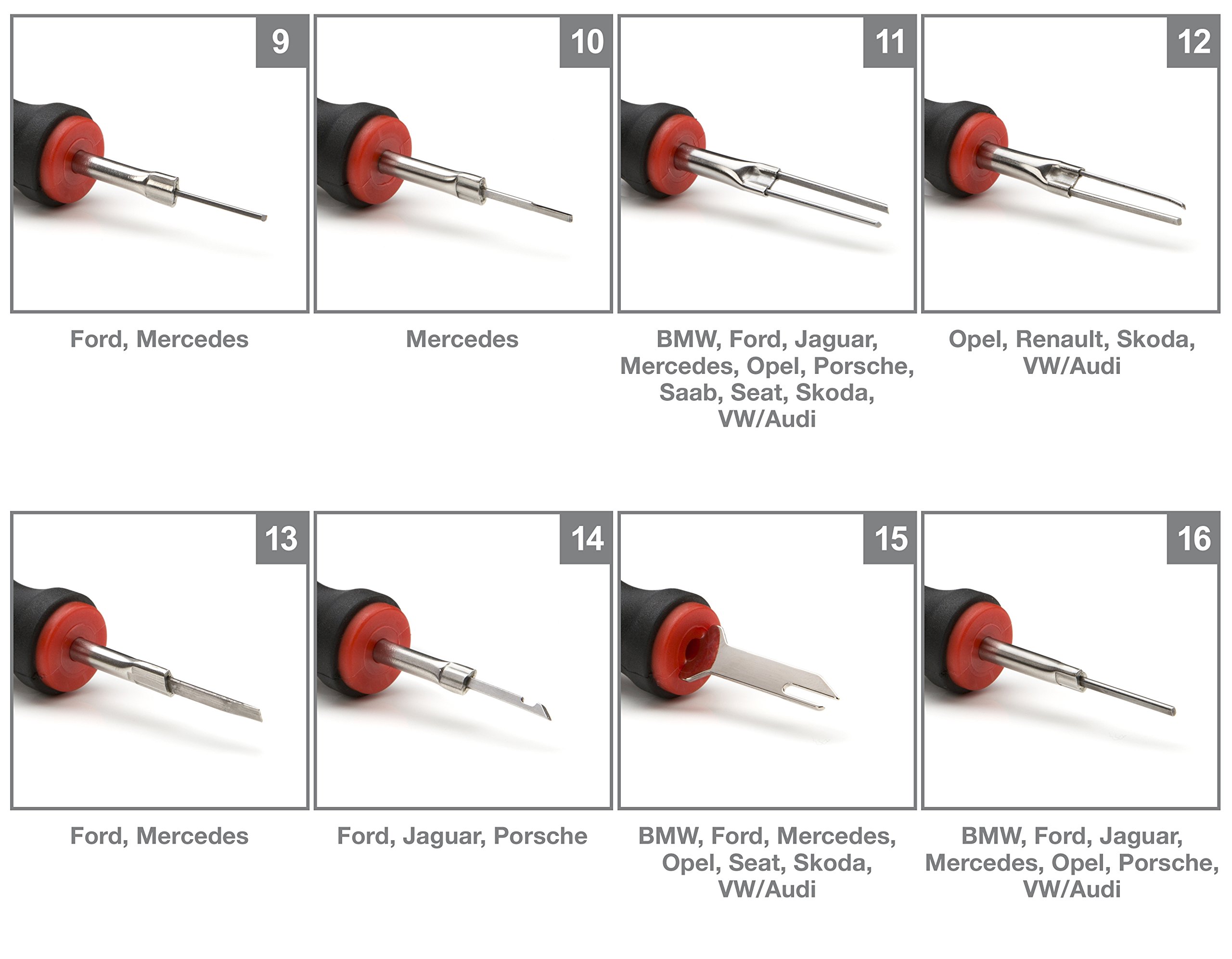 Steelman 1.60mm x 20.00mm Flat Twin Blade Automotive Terminal Tool for Removing Automotive Electrical Wires from Terminal Blocks, Non-Magnetic, Comfortable Grip - Image 5