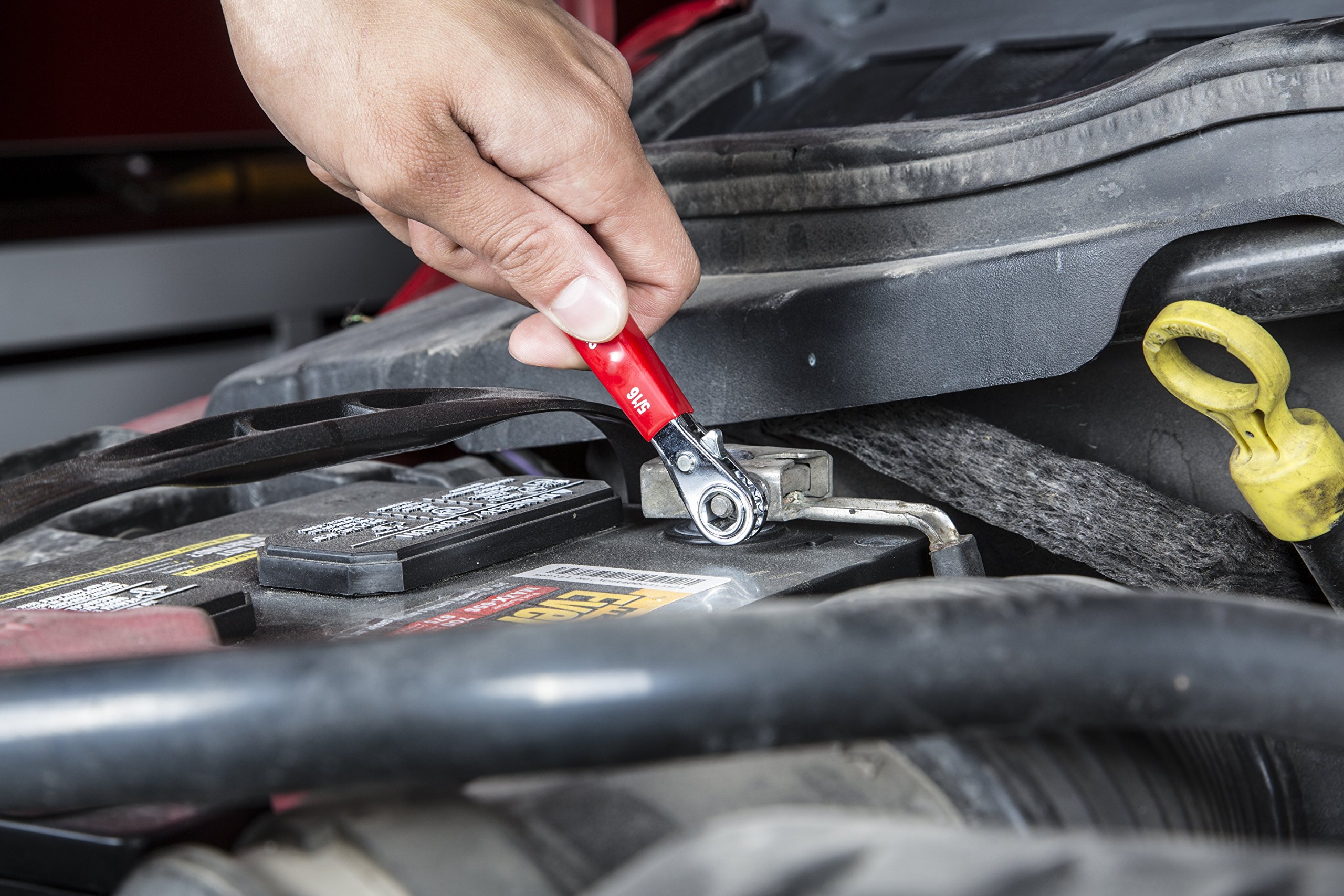 Steelman 5/16-inch Side Terminal Battery Reversible Ratchet Wrench, Automotive Tool for GM Side Terminal Battery Bolts - Image 6