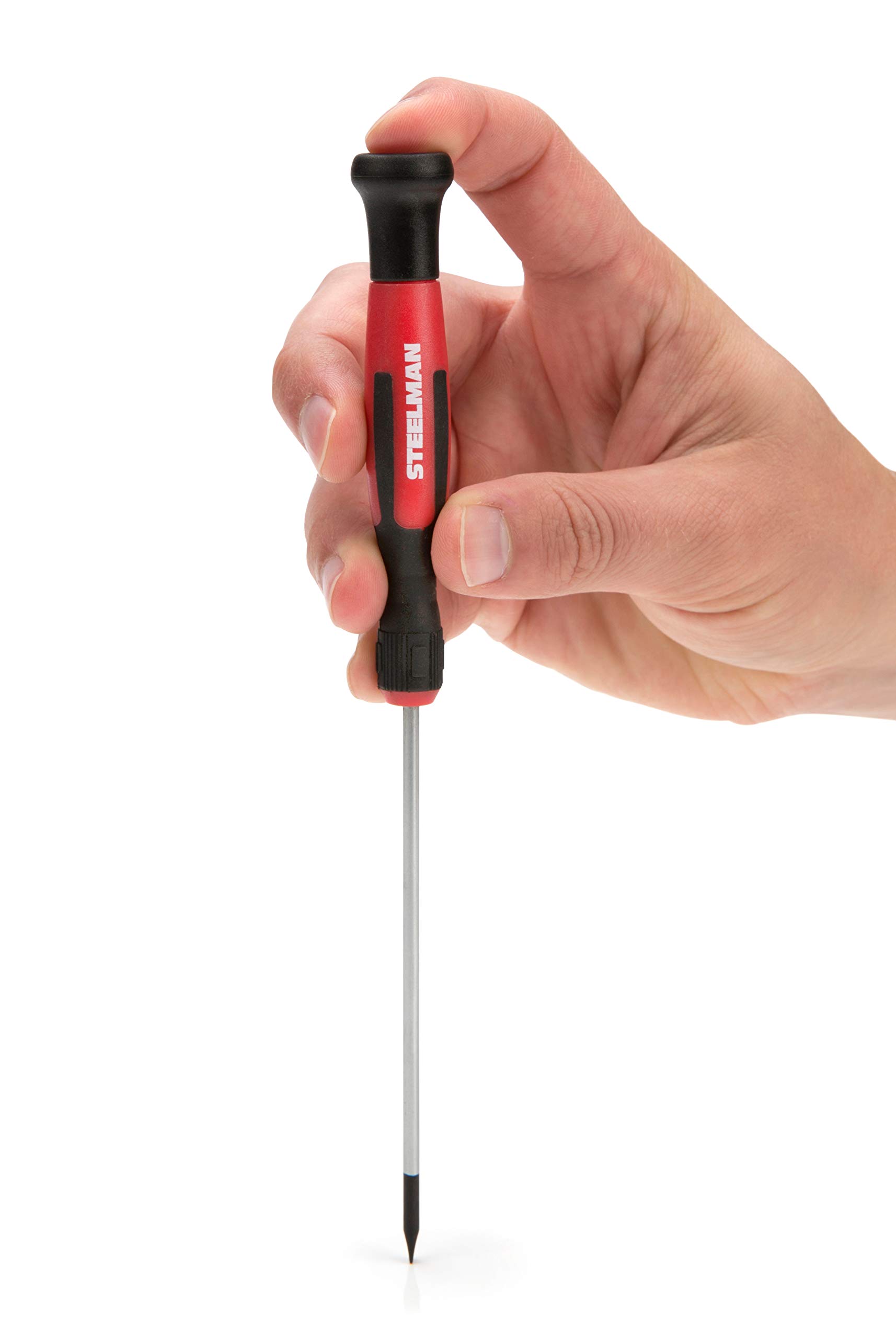 STEELMAN Comfort Grip Screwdriver Set, 15 of the Most Common Phillips, Slotted, and Precision Sizes, Magnetic Tips, 5 Largest Screwdrivers Feature Hex Bolsters - Image 9