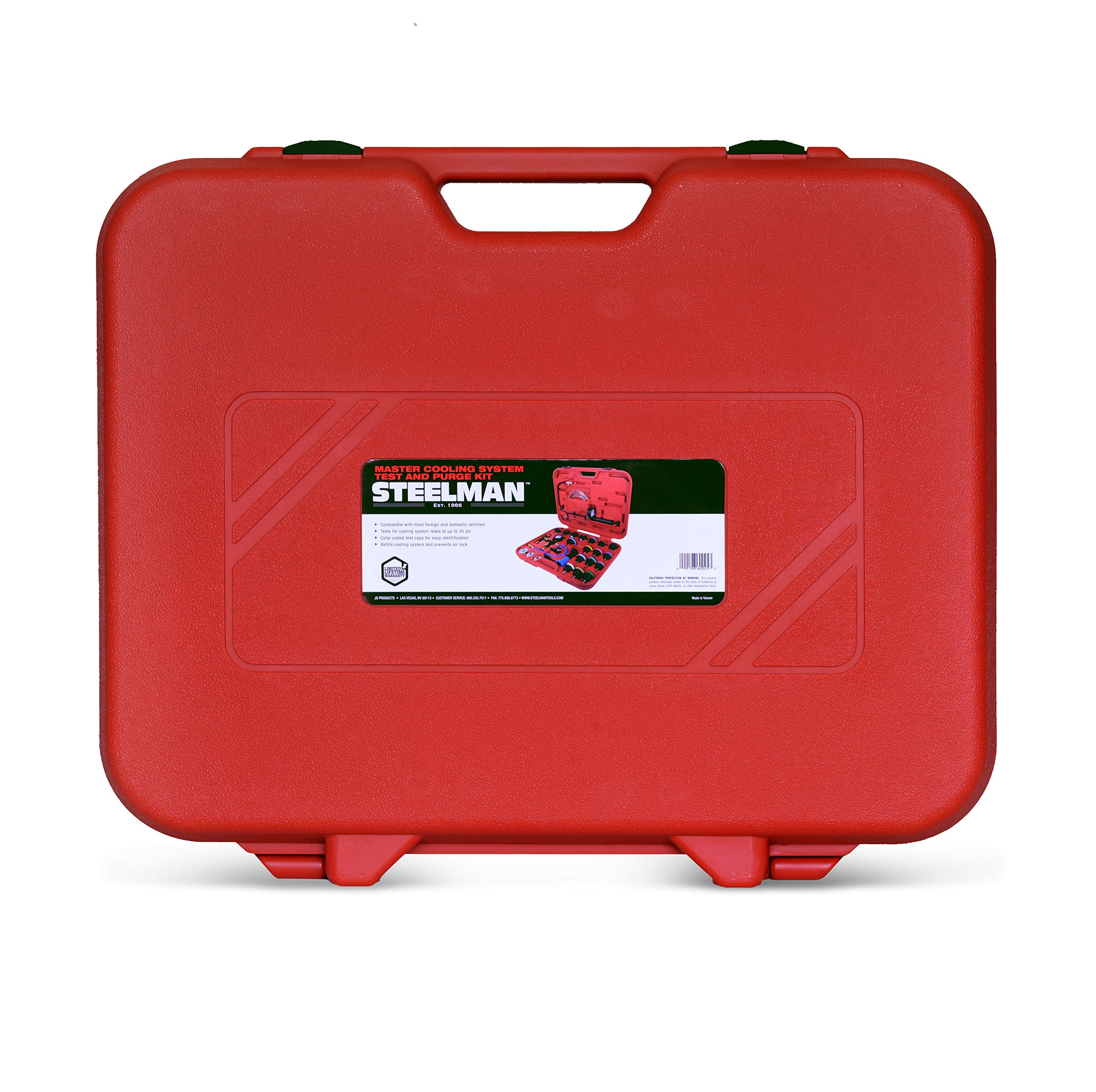 Steelman Master Cooling System Test and Purge Auto Kit, 27-Piece Kit, Leak and Pressure Test, Vacuum Purge Kit, Storage Case Included - Image 10