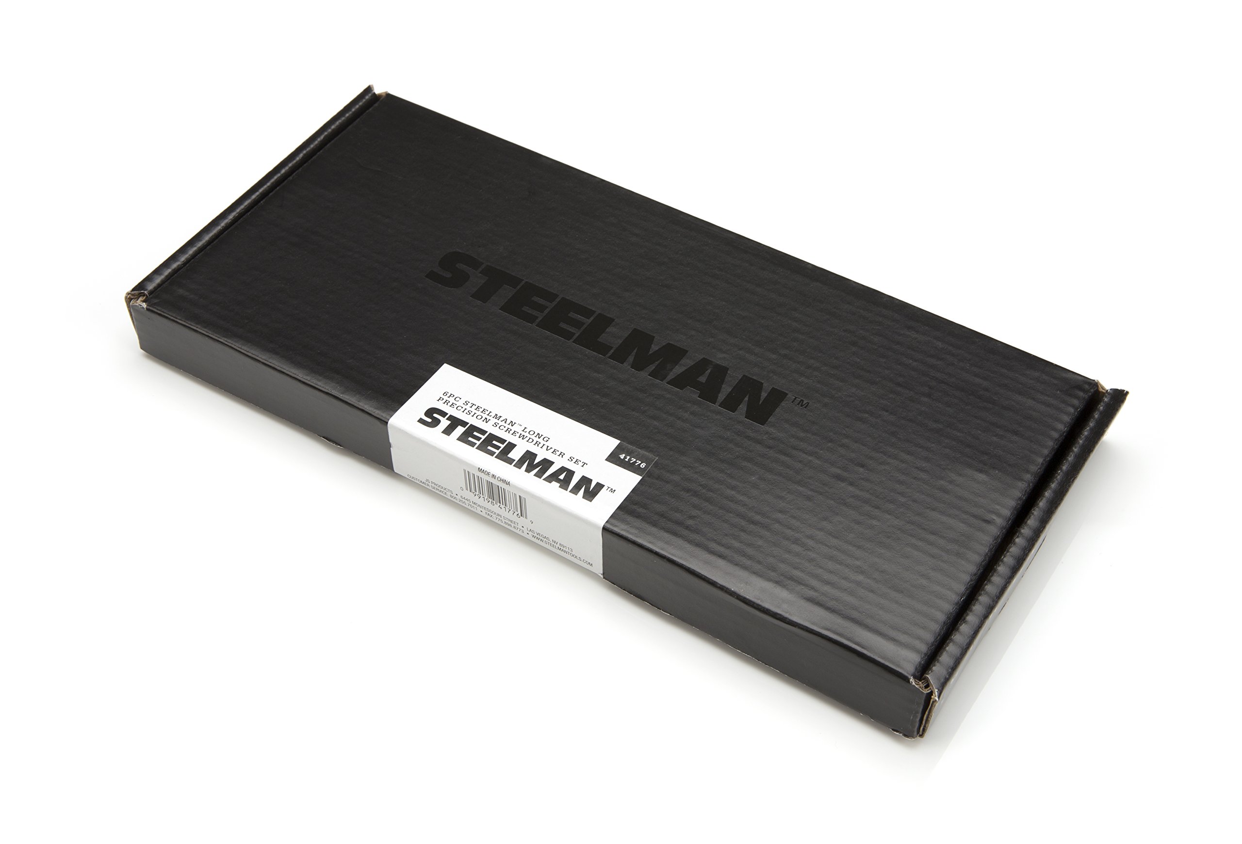 STEELMAN Precision Steel Shaft 6-Piece Long Electronics Screwdriver Set, Variety of Slotted/Phillips Sizes, Swivel-Head, Magnetic Tips - Image 5