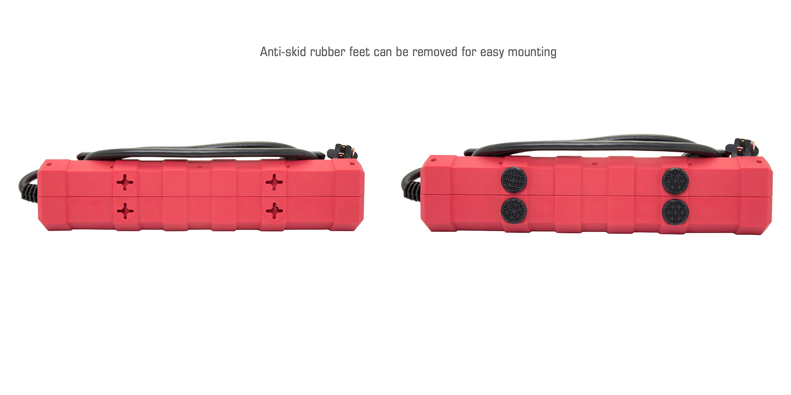 STEELMAN PRO 92662 8-Outlet GFCI Power Station with 2-USB Outlets and Detachable Work Light/15 Amp - Image 4