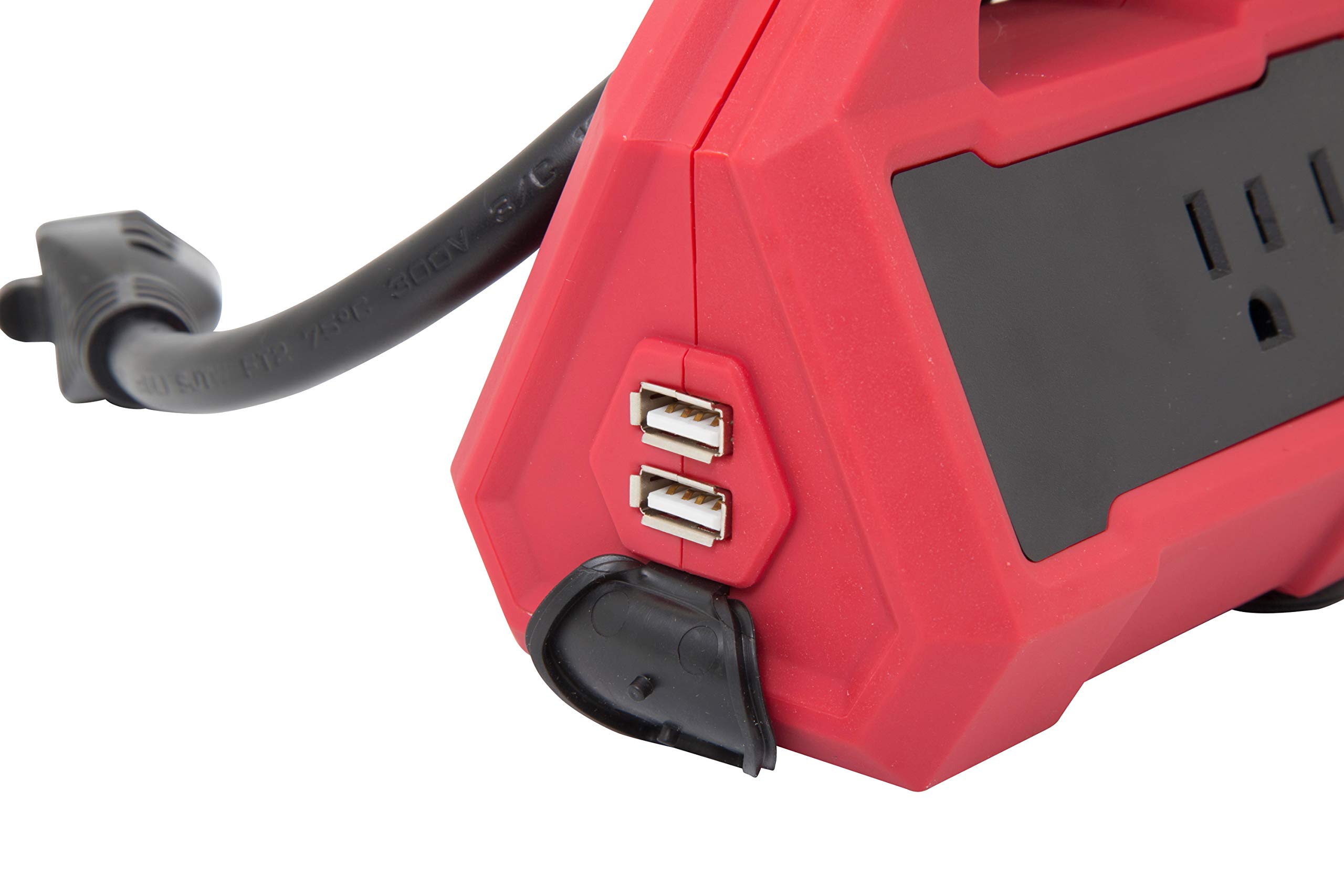 STEELMAN PRO 92662 8-Outlet GFCI Power Station with 2-USB Outlets and Detachable Work Light/15 Amp - Image 6